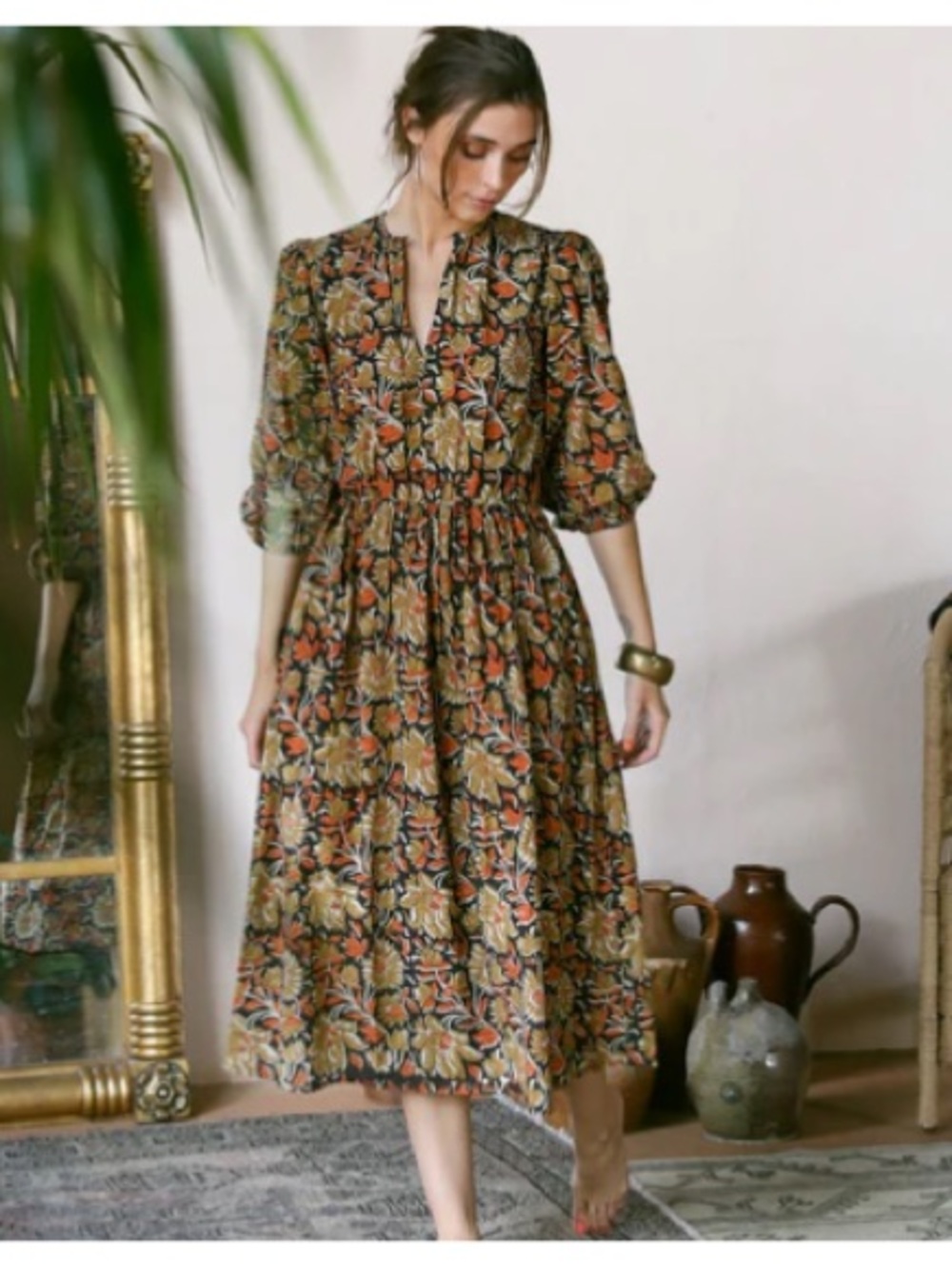 Mille Celeste Dress in Sunset Floral